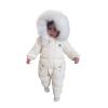 Betadog Newborn Fleece Footie Jumpsuit Hooded Warm Thicken Winter Outwear Snowsuit for Baby Girls (K-Beige, 6-9 Months) view 2