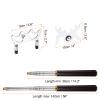 PATIKIL Retractable Billiards Cue Stick Bridge, Wooden Pool Cue Accessory with Removable Metal Low Bridge Head for Pool Table Competition, Silver/White view 2