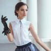 Aeaocvo Tea Party Gloves - Black Lace Ladies' Bow Hand Gloves for Dancing, Dinner Party, Masquerade, Easter, Funeral view 2