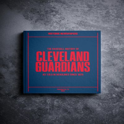 Signature gifts Cleveland Personalized Baseball History Book - Guardians Baseball Fan Gift - A Major League History Told Through Archive Newspaper Coverage (Guardians)