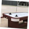 HANABASS 2sets Air Hockey Pucks and Paddles Black Handles with Black Balls Replacement for Game Tables Essential Accessory for Family Fun view 2