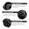 HANABASS 2sets Air Hockey Pucks and Paddles Black Handles with Black Balls Replacement for Game Tables Essential Accessory for Family Fun view 4