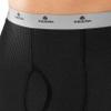 Indera Men's Traditional Waffle Thermal Underwear Long Johns Crew Top and Pant Set, Black, Large view 4
