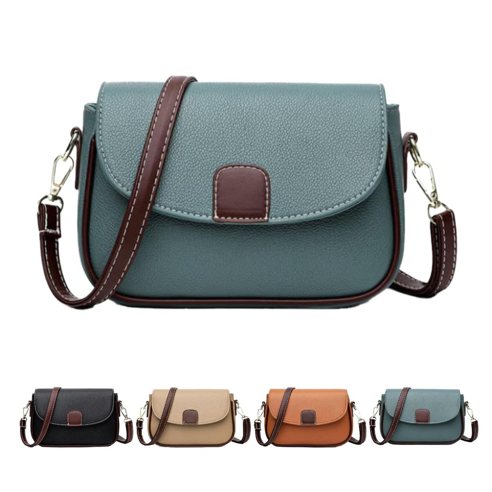 2025 New Women's Small Leather Shoulder Crossbody Bags for Women, Purse Handbags for Women, Cross Body Purses Bag for Woman (Blue)