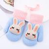 AYILUOBE Toddler Kids Mittens with String Fleece Lined Winter Warm Knitted Snow Gloves Magic Stretch Full Finger Gloves Cold Weather Baby Gloves view 2