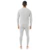 Indera Men's Traditional Waffle Thermal Underwear Long Johns Crew Top and Pant Set, Grey, 3X view 2