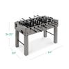 Best Choice Products Large 54 Inch Full-Size Foosball Table for Home, Game Room - Includes 2 Balls, 2 Cup Holders - Gray view 2