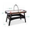 Best Choice Products LED 54 Inch Air Hockey Game Table w/Light-up Scoreboard, Powerful Motor, AC Outlet. Includes 2 Pucks, 2 Pushers - Walnut view 2