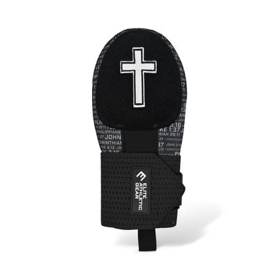 Sliding Mitt for Baseball & Softball - Youth & Adult - Multiple Designs (Faith Cross Black, Youth)