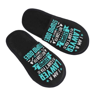I M A Lawyer Slippers Winter Indoor and Outdoor Slipper Warm Cozy Soft Lightweight House Shoes Fuzzy Slip-On Slipper Large