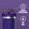 Hydrapeak x NBA Officially Licensed Los Angeles Lakers 32oz Nomad Stainless Steel Tumbler with Handle and Straw Lid, Leakproof Water Bottle in Limited Edition Collector's Gift Box view 4
