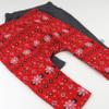 HonestBaby Multipack Harem Pants Roomy Fit Pull on Bottoms 100% Organic Cotton for Infant Baby Boys, Girls, Unisex, Fair Isle Red, 6-9 Months view 4