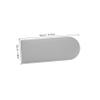 Vaguelly Soft Padding Wall Panel for Boys and Girls Room Collision Nursery Decor Easy Installation Elegant Design Suitable for Playrooms and Kindergartens Light Gray Dome Shape view 2