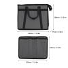 Garosa Mini Dish Carrying Case, Water Oxford Fabric Storage Bag with Handle and Accessory Panel for Travel Camping Black 340 x 300 x 75 mm 1 Pack view 3