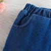 Wide Leg Denim Pants for Girl 2024 Toddler Baby Girl Kids Flared Denim Pants Ruffled Wide Legs Ripped (A, 12-24 Months) view 3