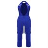 Rswnyirn Women Sparkly Sequins Fringed Leotard Jumpsuits Latin Jazz Moden Contemporary Dance Costume Royal Blue Medium view 4