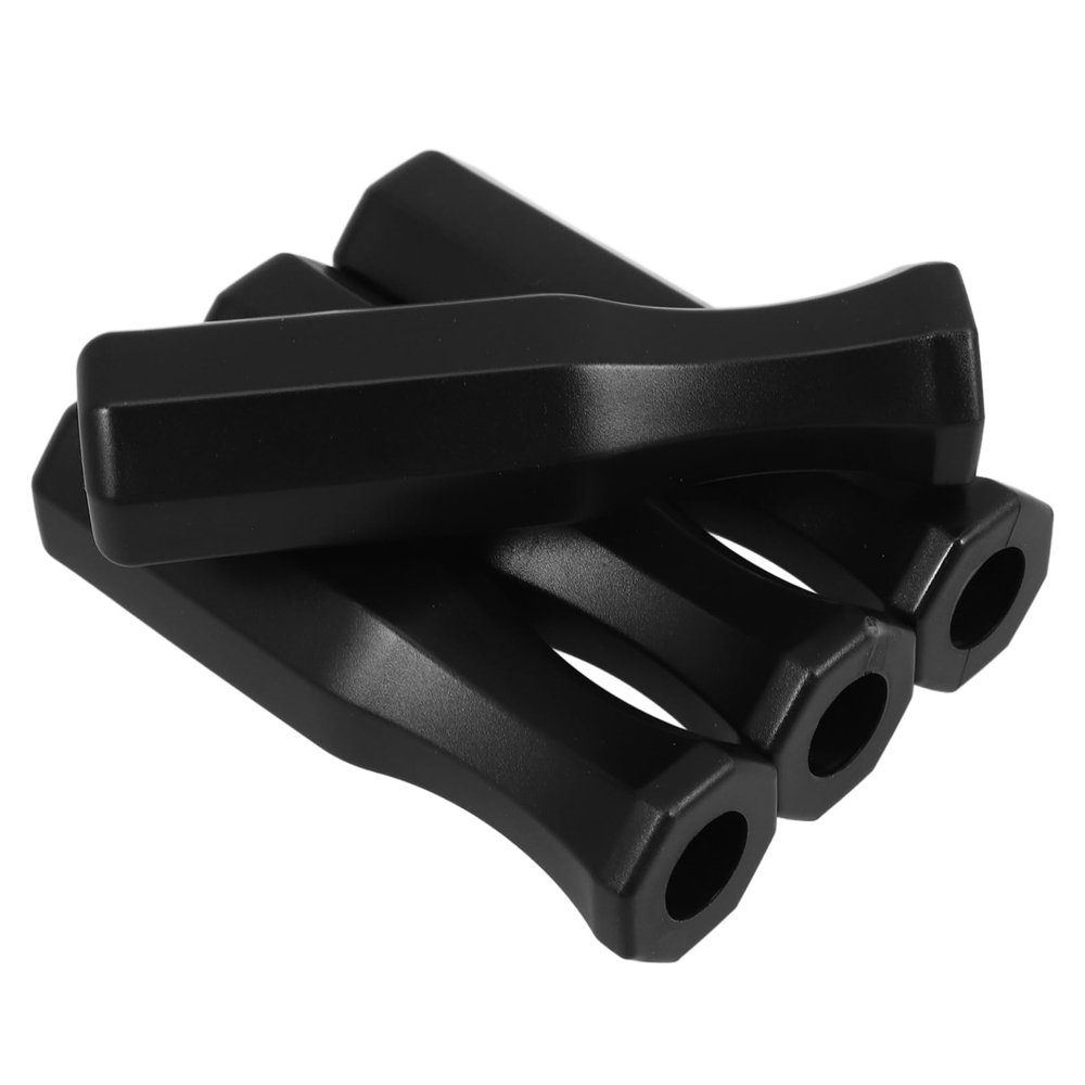 TOBBOMEY 4pcs Replacement Foosball Table Handles Plastic Grip for Football Machines Easy Installation Wear-Resistant for Table Soccer Games