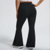 JOYSPELS Maternity Flare Leggings Over The Belly with Pockets Soft, Comfortable Pregnancy Yoga & Daily & Work Pants Black view 3