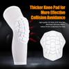 KRIYNAA Basketball knee pads, compression leg covers for teenagers and adults, wrestling knee pads, football volleyball, pickleball, weightlifting knee pads (1 pair) (White, Small) view 2