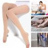 Compression Socks for Women, Comfortable Support Compression Stockings Knee High Compression Socks for Women Relieve Fatigue for Men Women(Open toe Skin Tone,Large) view 2