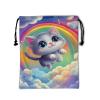 Cartoon Pattern Drawstring Bag Cute Cat Gymnastics Grip Bag Adjustable Gym String Bag for Sports view 1