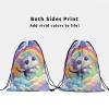 Cartoon Pattern Drawstring Bag Cute Cat Gymnastics Grip Bag Adjustable Gym String Bag for Sports view 3