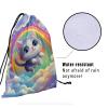 Cartoon Pattern Drawstring Bag Cute Cat Gymnastics Grip Bag Adjustable Gym String Bag for Sports view 4