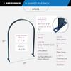 Sandbaggy U-Shaped Industrial Metal Bike Rack for Sidewalks - Surface Mount (2 Bike Capacity) - Businesses, Sidewalks, Public Spaces (2) view 2