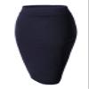 Urban CoCo Women's Elastic Waist Stretch Bodycon Midi Pencil Skirt (XS,Navy Blue) view 3
