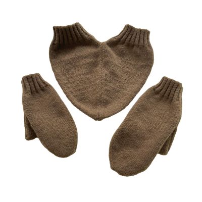 Winter Warm Stretchy Mittens Adult Knitted Hand Holding Full Finger Gloves Knit Gloves For Cold Weather Cycling