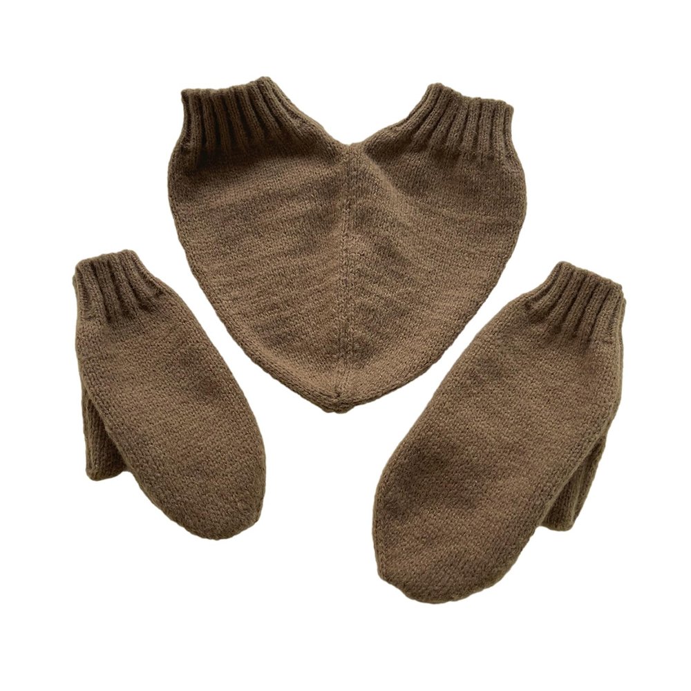 Winter Warm Stretchy Mittens Adult Knitted Hand Holding Full Finger Gloves Knit Gloves For Cold Weather Cycling