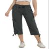 YuKaiChen Women's Capris Hiking Summer Pants Outdoor Athletic Travel Casual Lightweight Quick Dry with Pockets Darkgrey M view 3