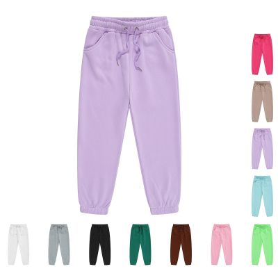Toddler Girl Sweatpants Boys' Basic Fleece Jogger Sweatpants, Elastic Waistband with Drawstring Closure, Super-Soft Cotton-Blend (Black, 6-7 Years)