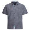 Alex Vando Mens Linen Cotton Shirts Short Sleeve Casual Summer Beach Shirt for Men,Black,M view 1
