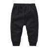 Red Toddler Pants Baby Boys' Pull-on Sweatpants Infant Boy Elastic Jogger Pants Toddler Cotton Basic Solid Athletic School Trousers (Black, 3-6 Months) view 2