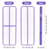 KIKILIVE Inflatable Air Gymnastics Tumbling Mat 13ft Purple, Air Tumble Track Mat 4 inches Thickness with Electric Air Pump for Home Use Training Cheerleading Yoga Water Beach Park view 4