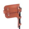 Bokknppo Tree Climbing Spikes Set Stainless Steel Cow Leather Tree Climbing Gear Pole Height Adjustable Tree Climbing Tool with Safety Belt Gloves for Outdoor Jungle Survival Fruit Picking (Orange-2) view 4