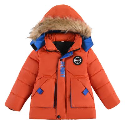 Boys and Toddler's Long Parka Fleece Lined Snow Jacket Heavyweight Puffer Jacket Thicken Winter Coat with (Red, 1 Years)