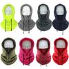 Fleece Balaclava Cycling Skullies Cap with Neck Gaiter Winter Warm Face Mask Windproof Hood Hat Fluorescent Green view 2