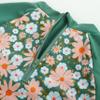 Girls Swimsuits Size 7 Green Daisy Tree Bathing Suit Sun Protect Rash Guard Sets view 3