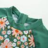 Girls Swimsuits Size 7 Green Daisy Tree Bathing Suit Sun Protect Rash Guard Sets view 4