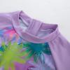 Girls Swimsuit Size 6-7 Daisy Rash Guard Swimwear Long Sleeve Daisy Bathing Suit view 2