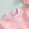 Baby Girl Swimsuit Baby Girls Long Sleeve One Piece Swimsuit Romper with Hat Bathing Suit Toddler Bathing Suit (a-Pink, 3-6 Months) view 4