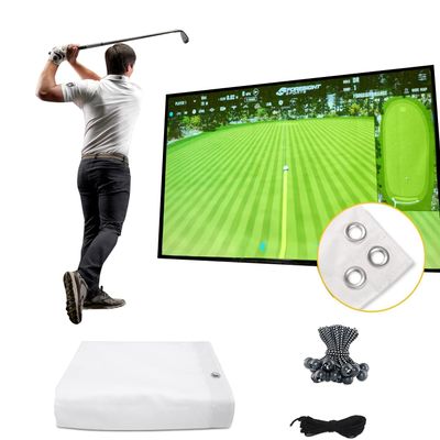 amazgolf Golf Simulator Impact Screen118 * 157inch for Golf Training, Indoor Golf Simulators for Home, Ultra Clear Washable Golf Impact Screen for Indoor Golf Practice
