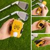 BYFDIY Custom Name Golf Ball Holder with Clip Leather Personalized Monogram Golf Tee Holder for Golf Bag Waist Golf Ball Tee Pouch Bag Gifts for Golfers Men Women view 2