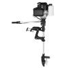 4 Stroke 7.5HP Outboard Motor, 144CC Heavy Duty Inflatable Fishing Boat Engine with Hand and Electric Start, Gasoline Boat Motor Engine with Air Cooling TCI System for Wooden Boats, Kayaks view 1