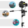 4 Stroke 7.5HP Outboard Motor, 144CC Heavy Duty Inflatable Fishing Boat Engine with Hand and Electric Start, Gasoline Boat Motor Engine with Air Cooling TCI System for Wooden Boats, Kayaks view 3