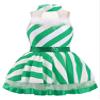 YONGHS Christmas Girls Candy Cane Dress Kids Striped Sequins Lyrical Ballet Leotard Dance Tutu Dress Green 4 Years view 1