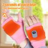 Heated Gloves for Women, Upgraded Smart Thermostatic Electric Heated Fingerless Gloves Rechargeable, Winter Hand Warmer for Work Cycling Skiing Outdoor Snow (Black, one Size) view 4