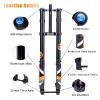 BUCKLOS 29 inch Bike Air Suspension Inverted Downhill ForkThru Axle Boost 15x110mm Travel 180mm Straight Forks & Bike Shock Pump for Air Front Fork and Rear Suspension Air Shocks Bike Tire Pump view 2